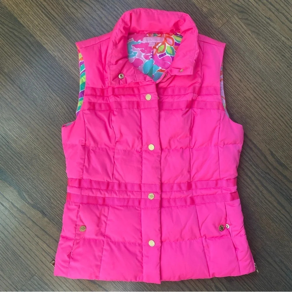 Lilly Pulitzer Kate Puffer Vest Small